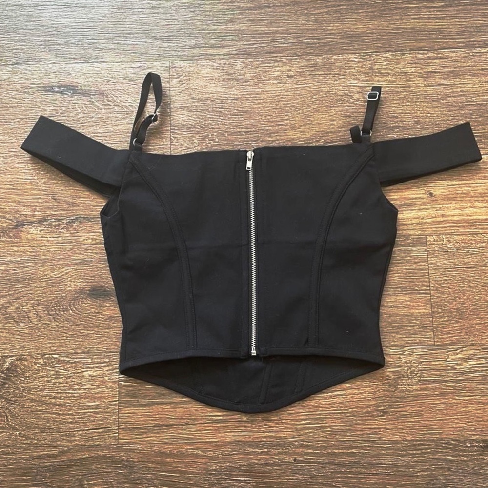 I AM GIA Black Corset Top - Picture 13 of 14